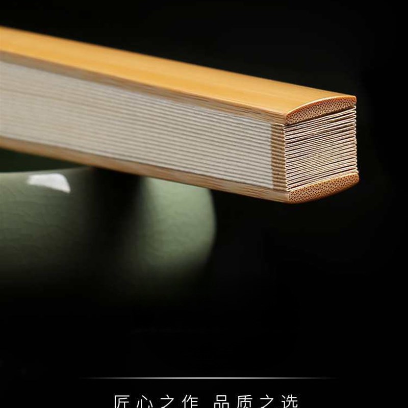 精工玉竹折扇文玩手工制作扇子竹骨手绘空白苏工宣纸扇面古风