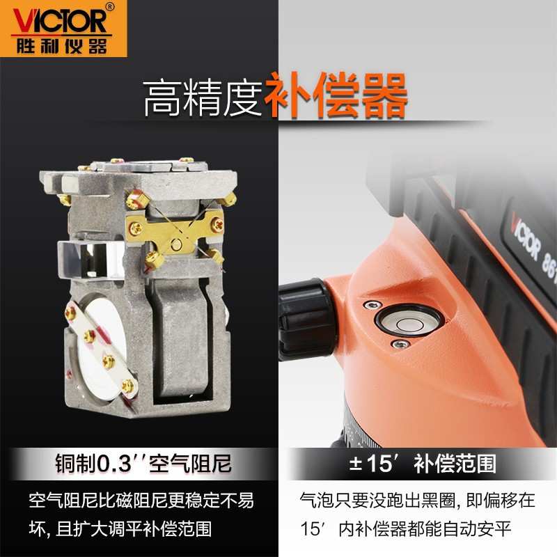 胜利VC861A/VC861B/VC861C自动安平水准仪高精度工程水平仪超平仪