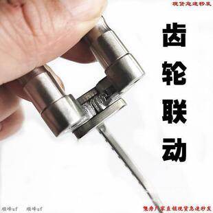 夹弹器不锈钢复合握式304多功能撒放器双卡鱼鳔散放器弹射联动-+c