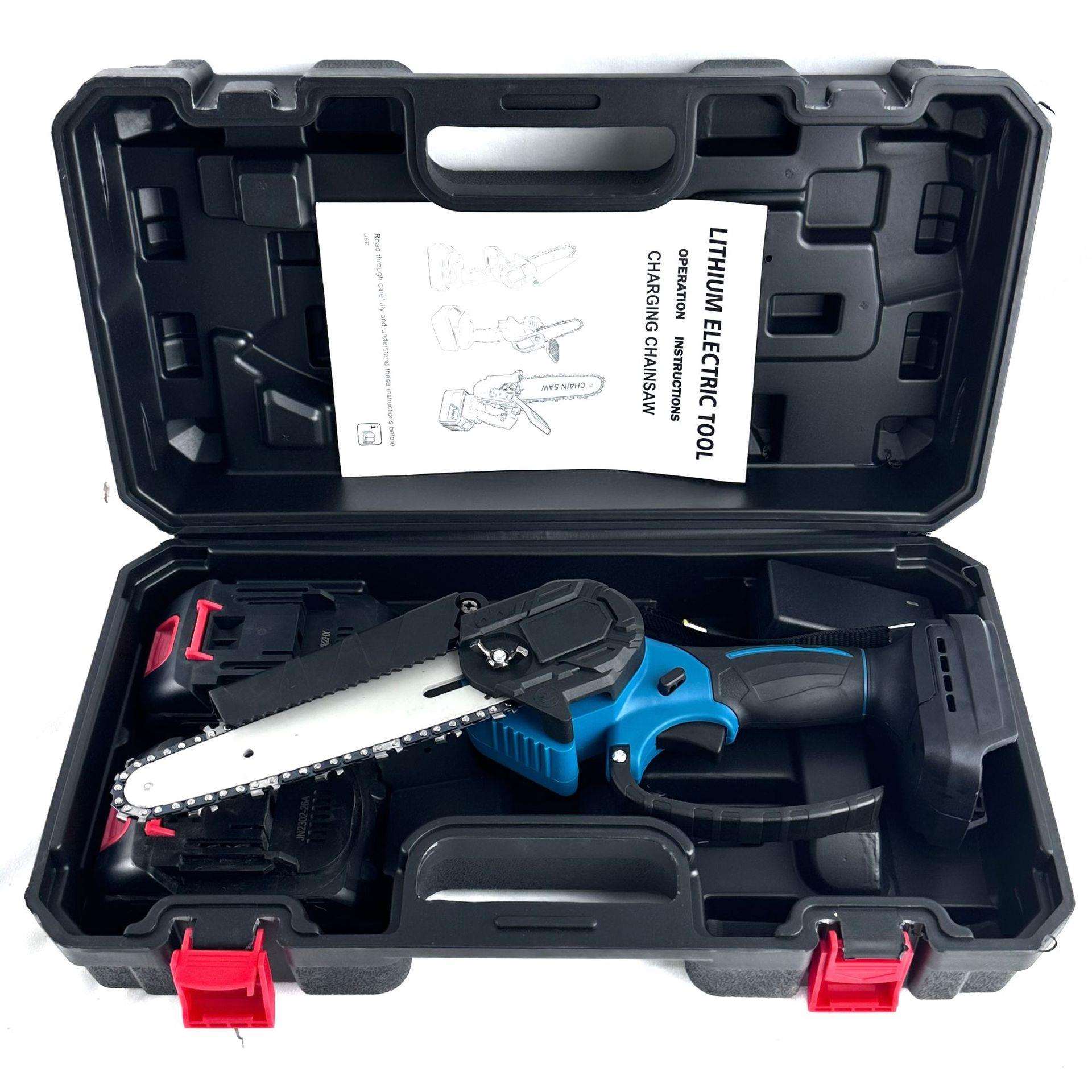 无刷6寸电动修枝锯充电式锂电小型电动锯单手电链锯迷你锯伐木锯