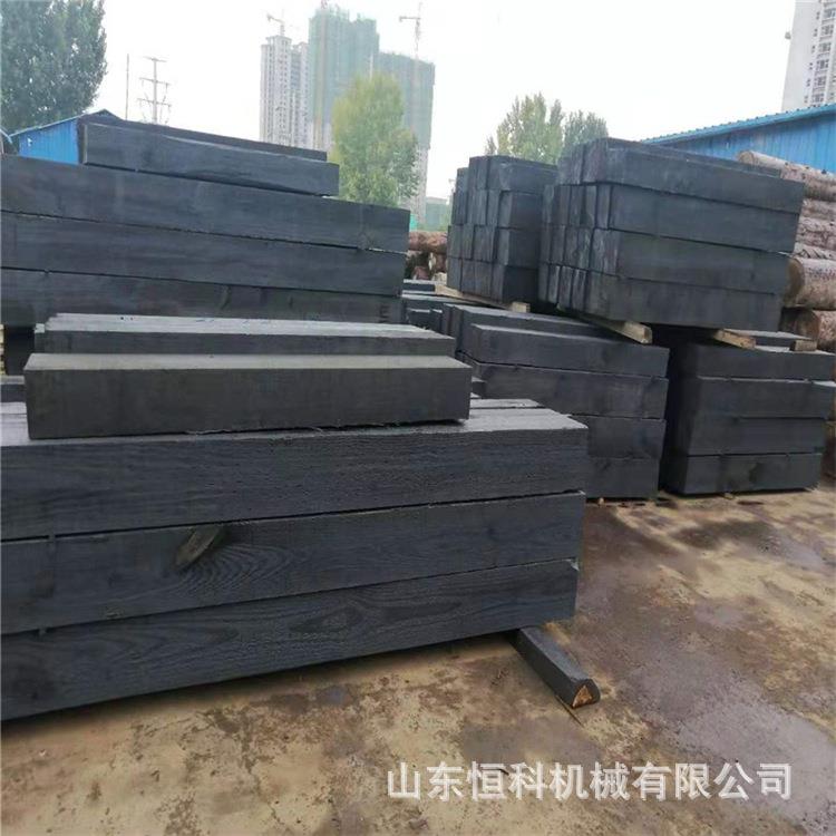铁路垫木原木吊车用浸油枕木吊车支腿垫木恒科销售矿用轨道