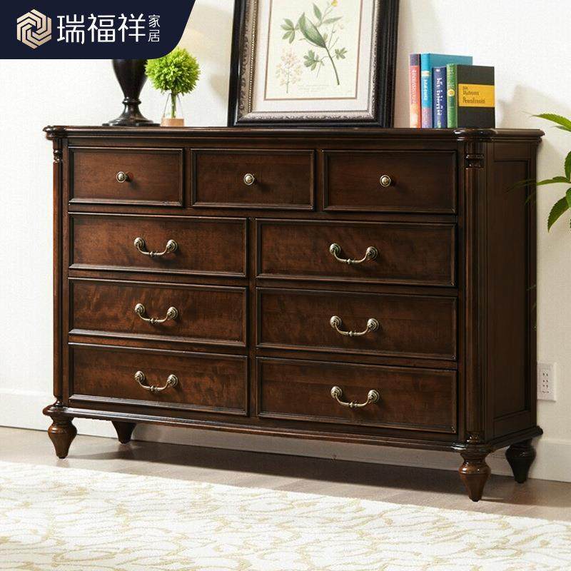 美式全实木九斗柜床尾储物卧室置物柜主卧收纳柜客厅五斗柜H284,玩具/童车/益智/积木/模型,毛绒/玩偶/公仔/布艺类玩具,淘宝优惠券,粉丝福利购,淘宝优惠卷
