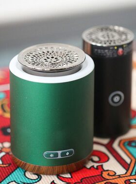 异域电子熏香炉家用车载USB手持便携 bakhoor 香薰料高温不可调温