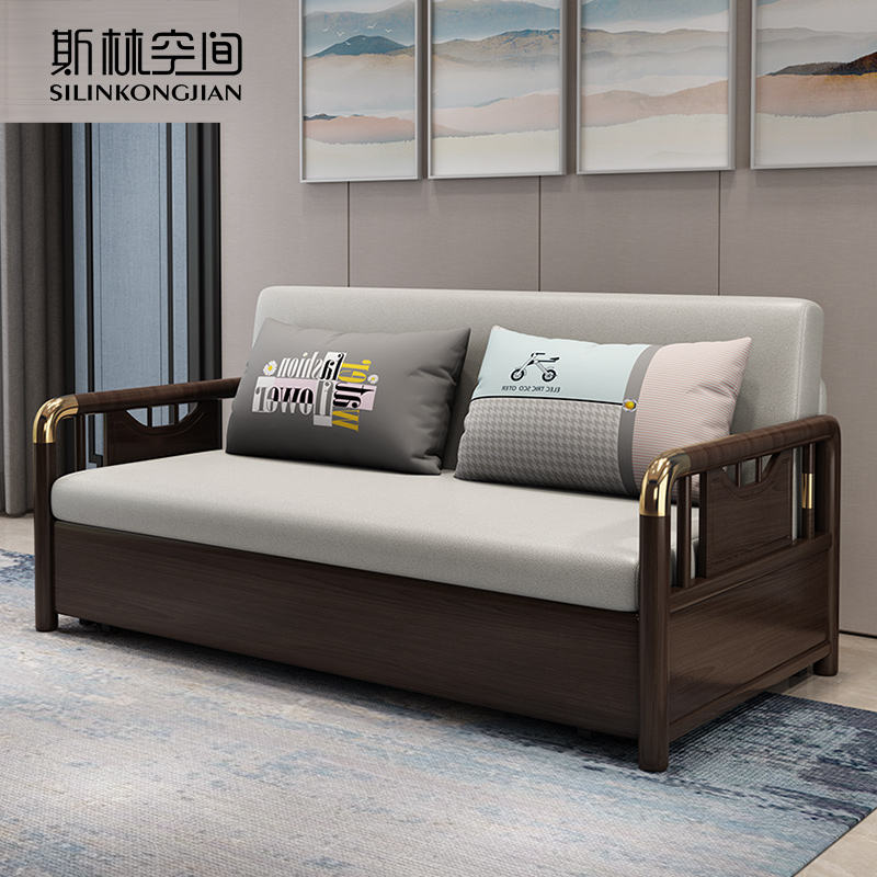 折叠沙发床两用轻奢单人小户型网红款客厅多功能202V1年新款沙发