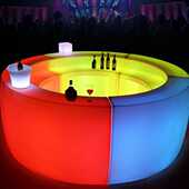 发光吧台桌创意户外商用活动聚会防水酒吧台可移动鸡尾酒调酒吧台