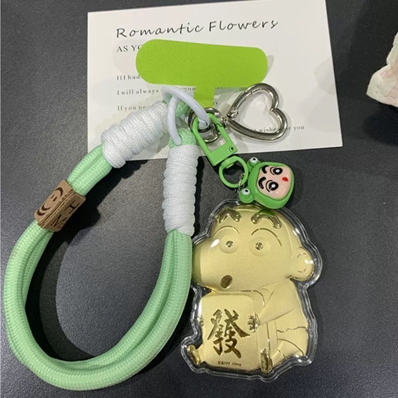 三丽鸥库洛米钥匙扣卡通动漫 Kitty猫蜡笔小新高级手机链挂件网红