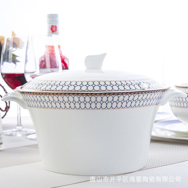 简约现代骨瓷餐具套装50头陶瓷餐具盘碗套装源头工厂来样来图制作