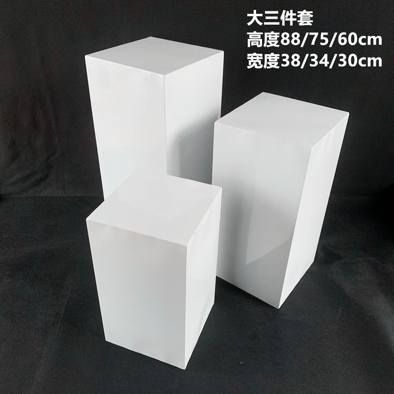 婚庆铁艺圆柱体甜品台新款婚庆道具婚礼迎宾区装饰摆件蛋糕台圆桌