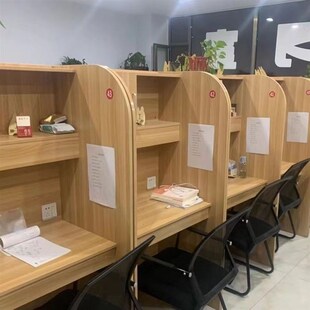 沉浸式自习桌一对一辅导办公共享自习室学习桌封闭式电脑桌学习桌