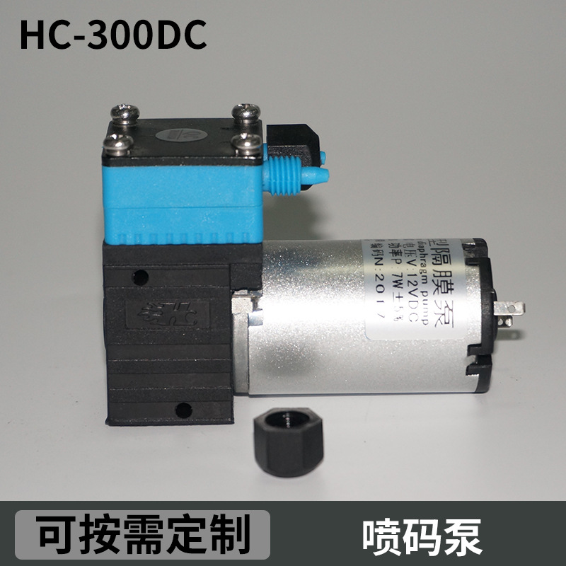HC300DC喷码泵直流微型水泵 C12v24v迷你R电动水泵小型自吸泵
