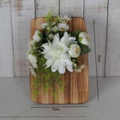 绢花相框直供家居装 饰餐桌摆件木质花盆绢花相框