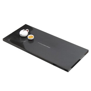 J6DA天然整块乌金石茶盘简约家用光面石茶台欧式 极简茶海客厅抛光