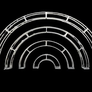 拱门桁架弧形半圆铁艺造型婚庆支架花门架圆弧铁拱形架子长廊