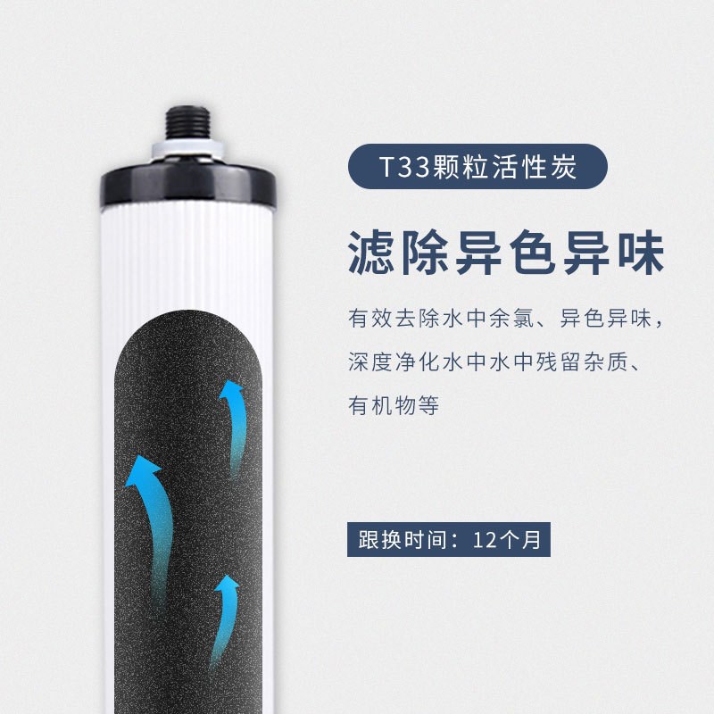 厨房电器净水器家用滤芯九寸锁牙式后置活性炭滤芯净水器配件