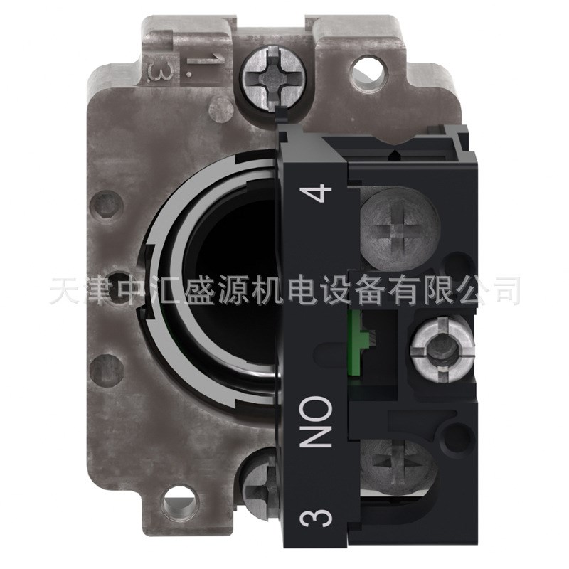 XB2B按钮XB2BA21C黑色平头自复按1常开ZB2BA2C+ZB2BZ101C按钮开关