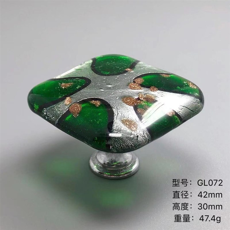 花玻璃把手多色琉璃抽屉拉手橱柜拉手家装配件