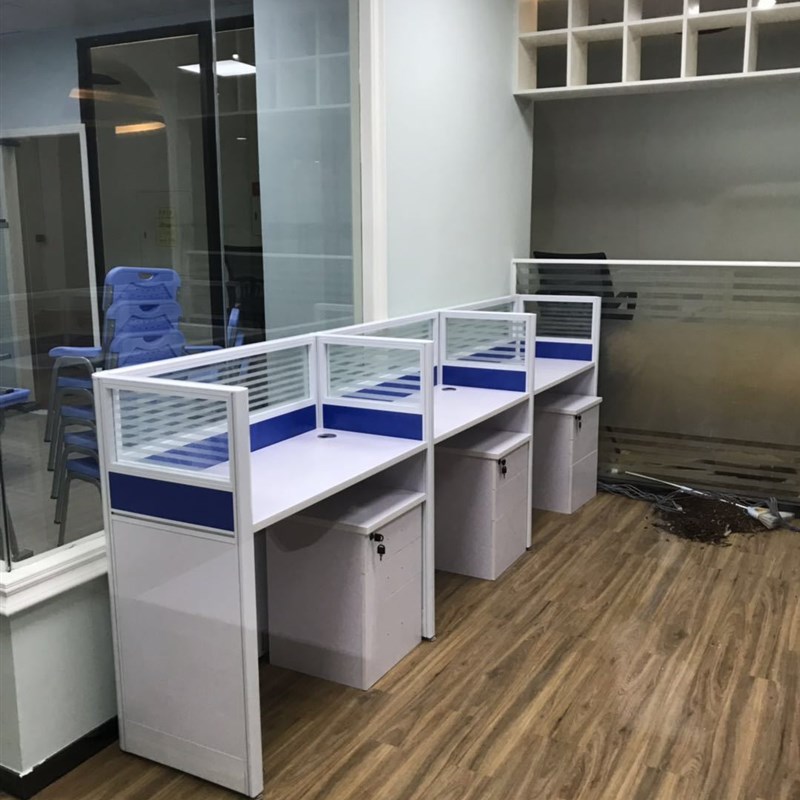 办公室小桌子屏风职员办公桌组合隔断卡座卡位员工工位桌 单人位(