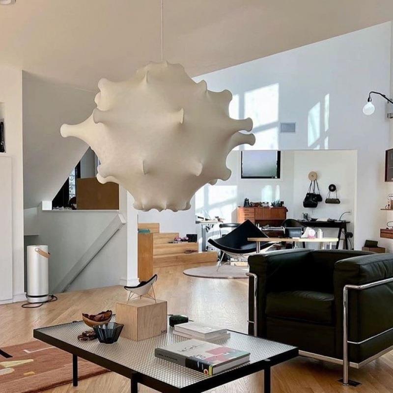 意大利flos客厅餐厅蚕丝吊灯奶油风现代简约别墅创意个性酒店灯具