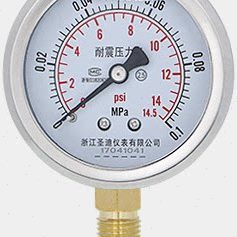 14PSi YTN 60不锈钢外壳抗震耐震压力表YN60 0.1MPA 0.25 0.16MPA