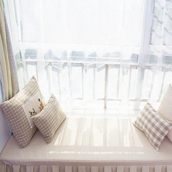 飘窗垫订制定做纯色亚麻欧式布艺榻榻米坐垫卧室阳台海绵窗台垫子