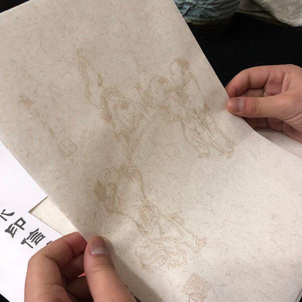 宣纸信笺手工粗麻仿古豆腐笺古田小笺19*29古风信纸便签书写纸