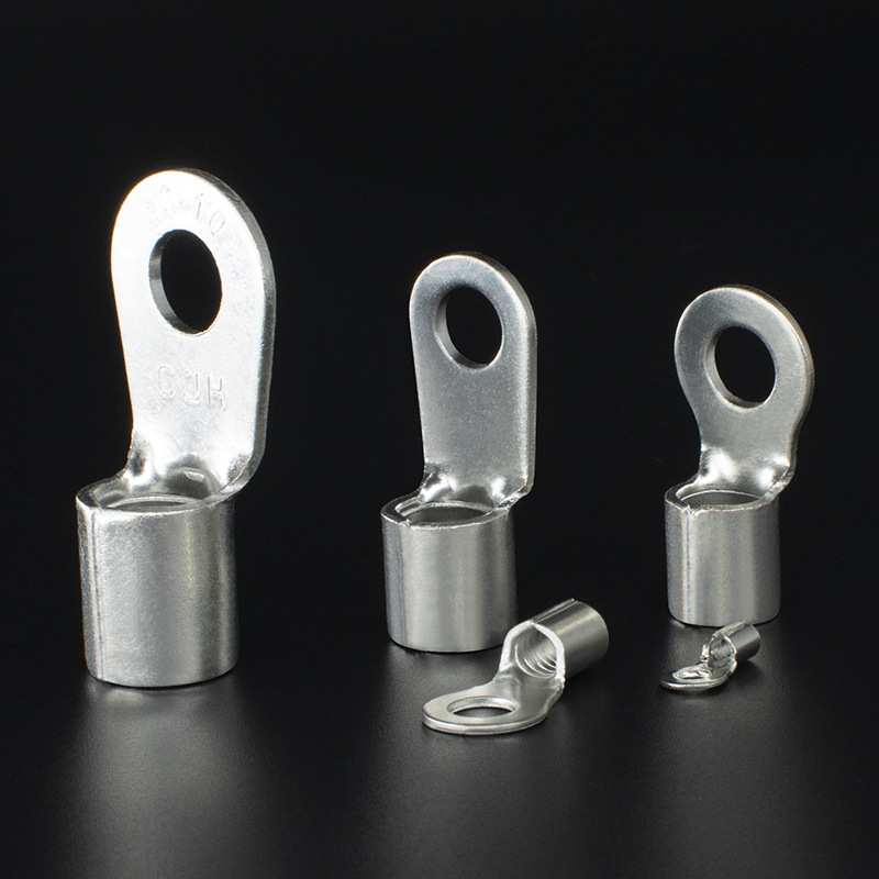 CJH端头RNB3.5-8/8L/10紫铜0.8厚1000个冷压圆形接线端子铜鼻接头