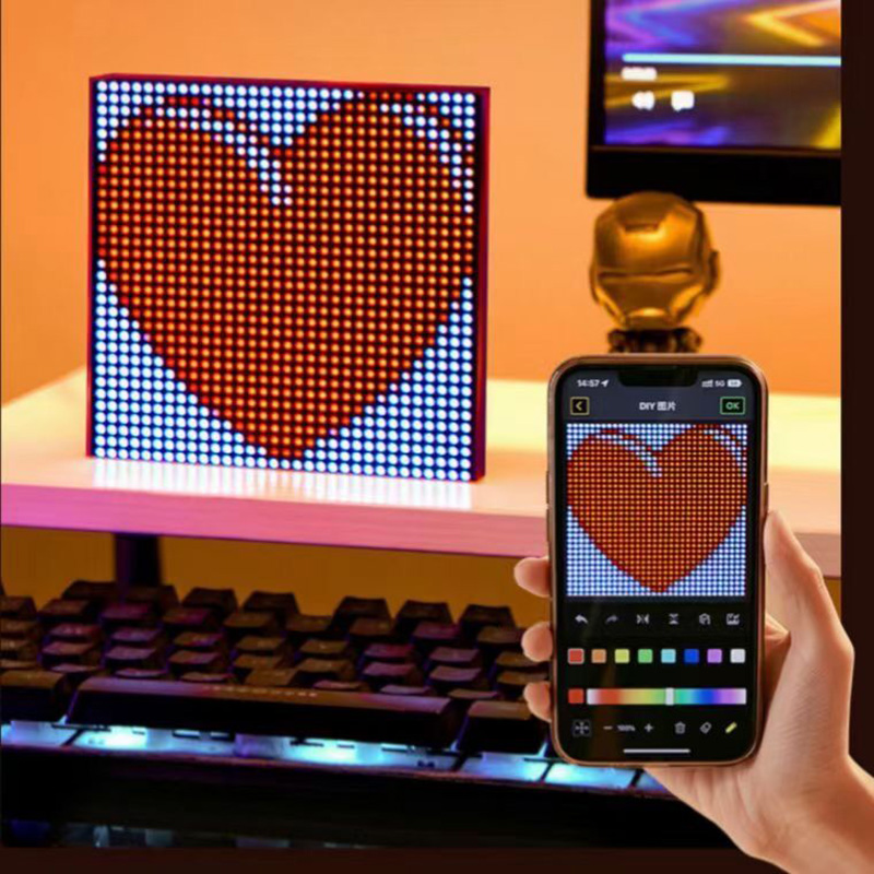 车载后窗bLED像素显示屏USB供电LED灯屏电脑电竞氛围DIY编程氛围