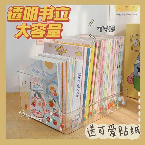 亚克力透明书立架书本收纳盒学生课桌书架桌面上放书支架儿童文具,居家日用,防打鼾用品,淘宝优惠券,粉丝福利购,淘宝优惠卷