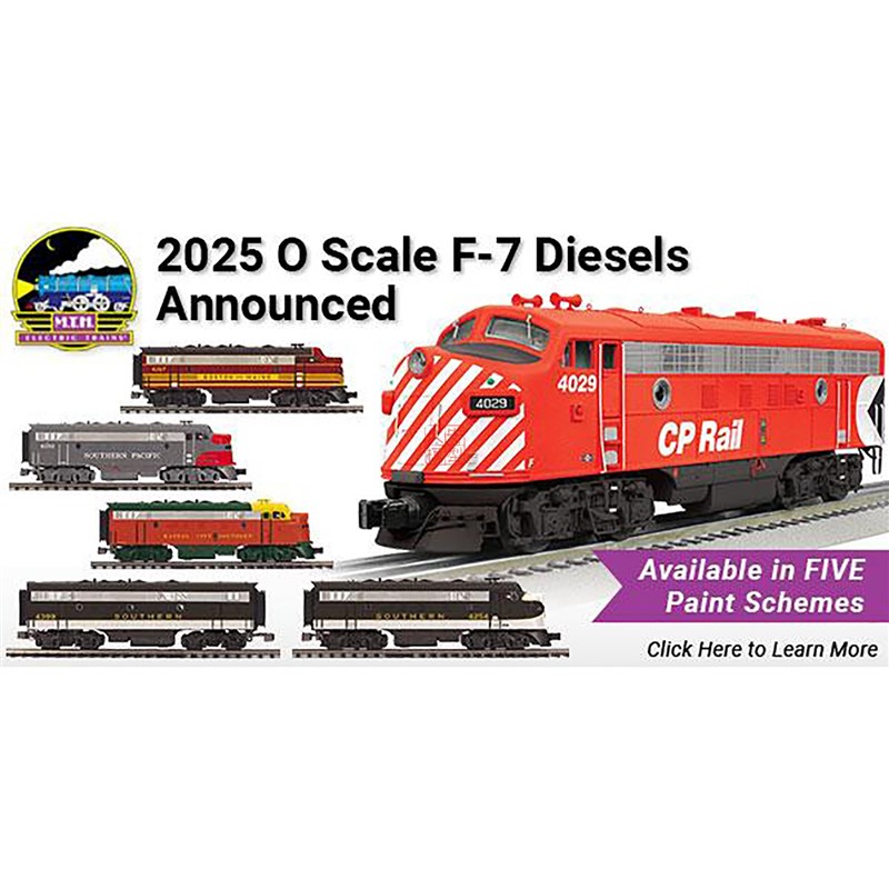 MTH 1:4j8 O比例 F7内燃机车 2025年8月交付