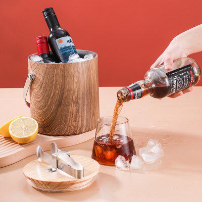 不锈钢冰桶保冷带盖KTV酒吧商用香槟桶啤酒冰镇桶家用保温冰块桶