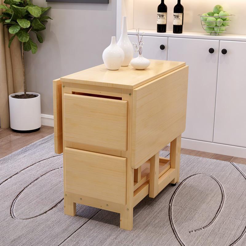 折叠桌家用餐桌吃饭桌简易4人饭桌小方桌长方形桌子