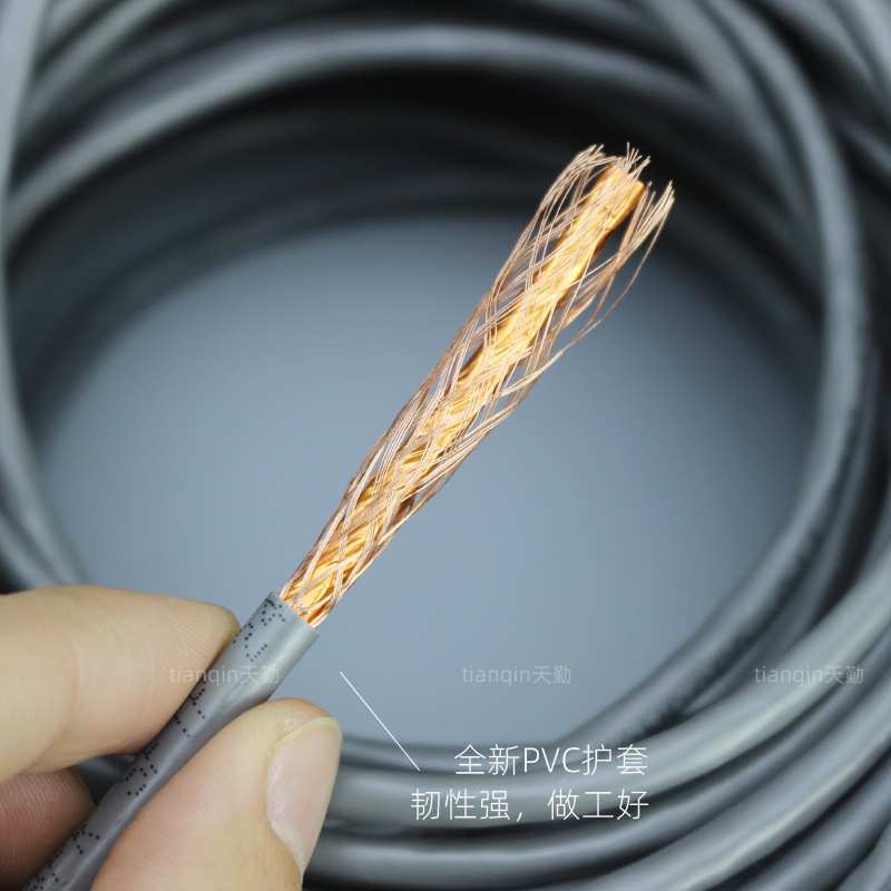 超五类双屏蔽网线厂家用纯铜宽带线8芯sftp-cat5e电脑网络线300米