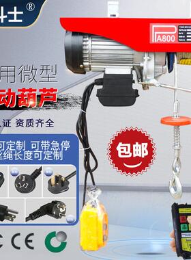 PA微型电动葫芦ELECTRICHOIST家用110V吊粮机电动葫芦纯铜电机1T