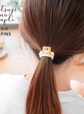 【发绳5只装】联名HAPiNS可爱猫头绳高弹皮筋扎头发圈丸子头饰