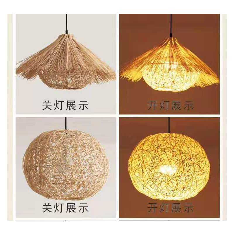 中式民宿日式灯笼茶楼吊灯常州古镇现代简约田园风格乡村竹艺吊灯