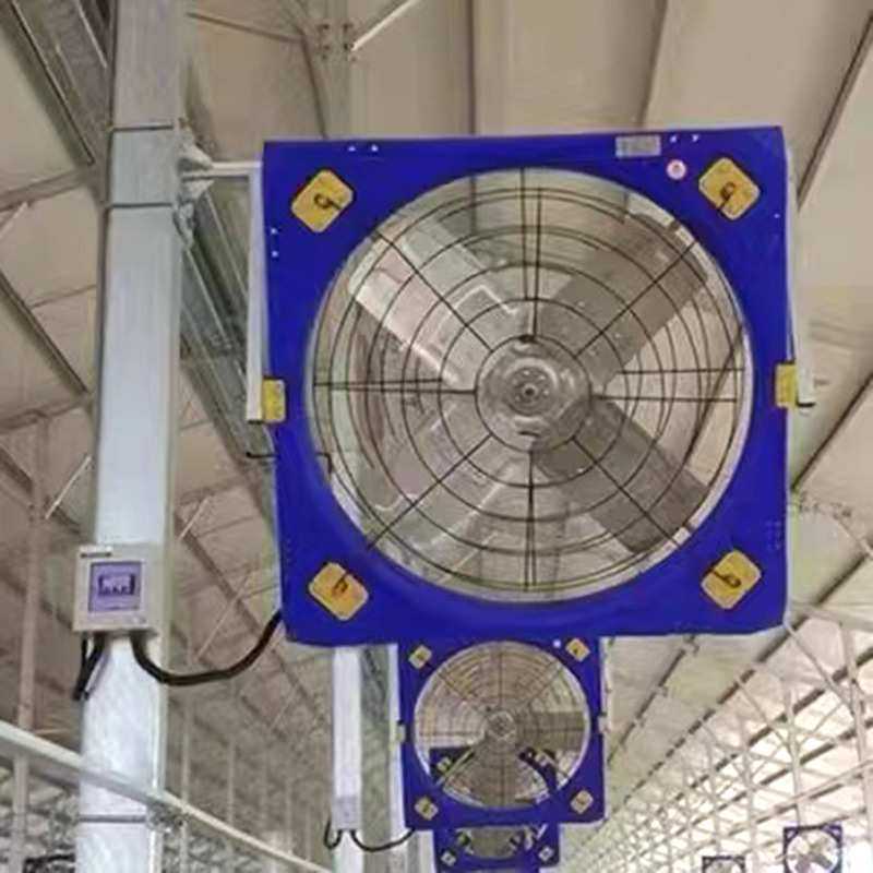 悬挂式牛舍风机 畜牧养殖场用通风排风扇降温设备 全塑牛棚风机