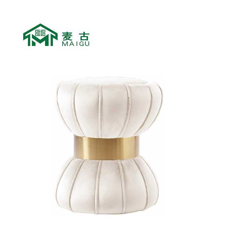 麦古 INS摩登现代极简创意个性别墅卧室客厅线团矮凳化妆凳家具
