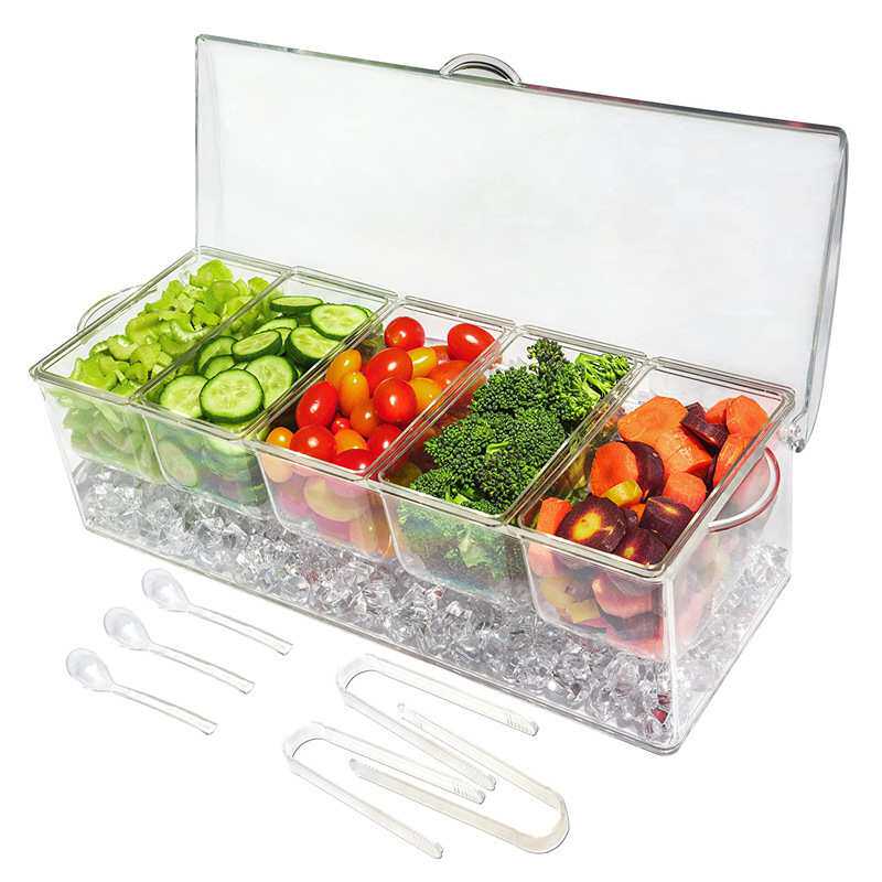 S 774 1 Set Seasoning Box Detachable Transparent