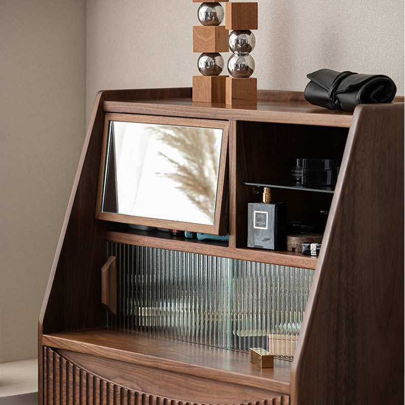 北美黑胡桃木实木梳妆台斗柜一体组合樱桃木简约现代储物柜化妆柜,模玩/动漫/周边/娃圈三坑/桌游,模型制作工具/辅料耗材,淘宝优惠券,粉丝福利购,淘宝优惠卷