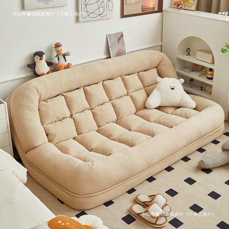 懒人沙发可躺可睡榻榻米单人卧室阳台人类狗窝双人折叠躺椅沙发床