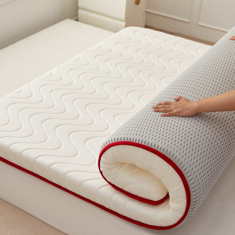 2025新款波浪款牛奶丝记忆床垫-成人款