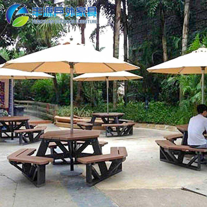 32年工厂户外桌椅环保木桌椅塑木连体餐台椅套装景区桌椅厂家,商业/办公家具,其它,淘宝优惠券,粉丝福利购,淘宝优惠卷