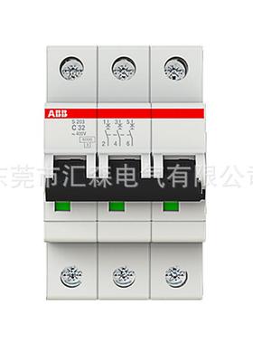 ABBS200M微型断路器S203-C32S203-C63S204-C32S204-C6