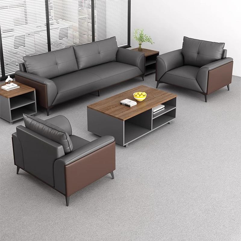 办公室沙发老板商务会客贵宾会议接待洽谈公司休息区简约现代