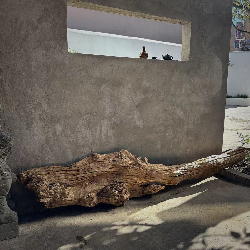 风化木老木头枯木造景装饰u挂件老树皮朽木侘寂风空间摆件老木头