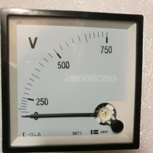 乐磁交流指针式电压表安装式电压表96T1-V 0-750V 30-600V直通