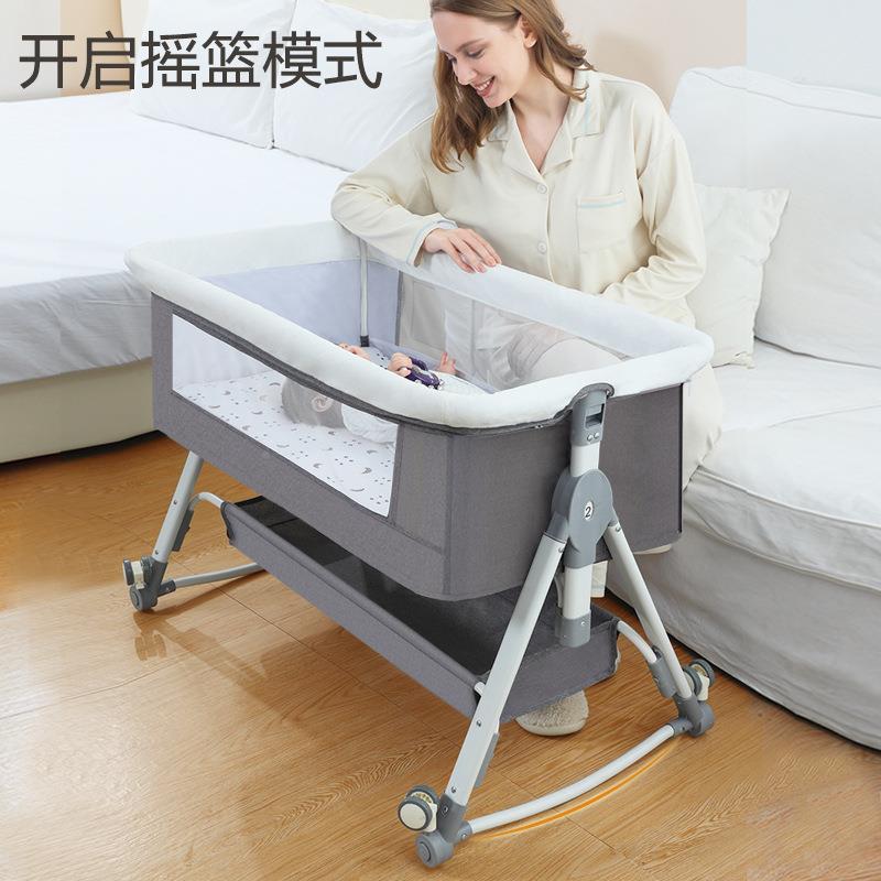 五档降蚊帐多动功能婴儿床宝可拆洗可折叠新生儿床宝移891升摇摇