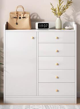 斗柜收纳柜卧室靠墙储客厅立XGD柜欧式五斗抽橱床尾白色屉置物物柜柜