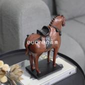 客NPL桌面电厅视柜酒柜房装 新中式 战马新摆件盛唐一先马当软装 饰