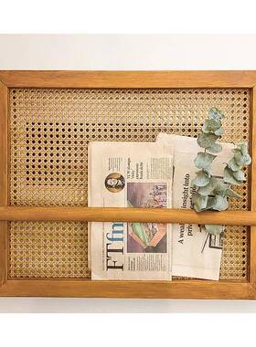 挂画民宿立体挂藤编AL101966杂志电表箱6SI置物K房架间装饰遮挡客